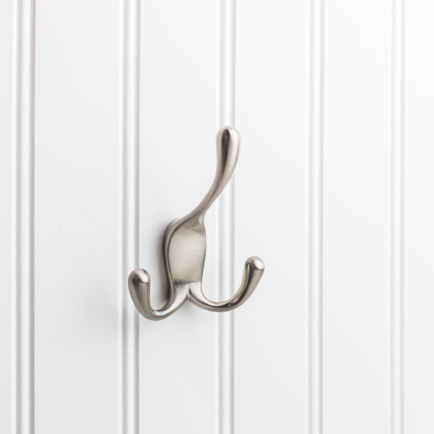 Elements YT40C-400 Hooks 4" Triple zinc concealed mount coat hook.