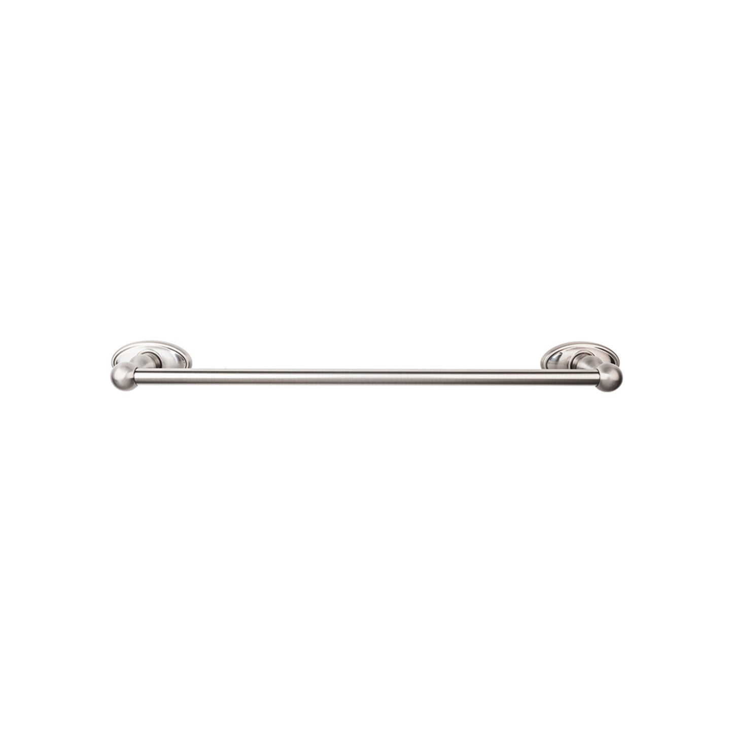 Top Knobs ED10BSNC Edwardian Bath Towel Bar 30 In. Single - Oval Backplate Brushed Satin Nickel