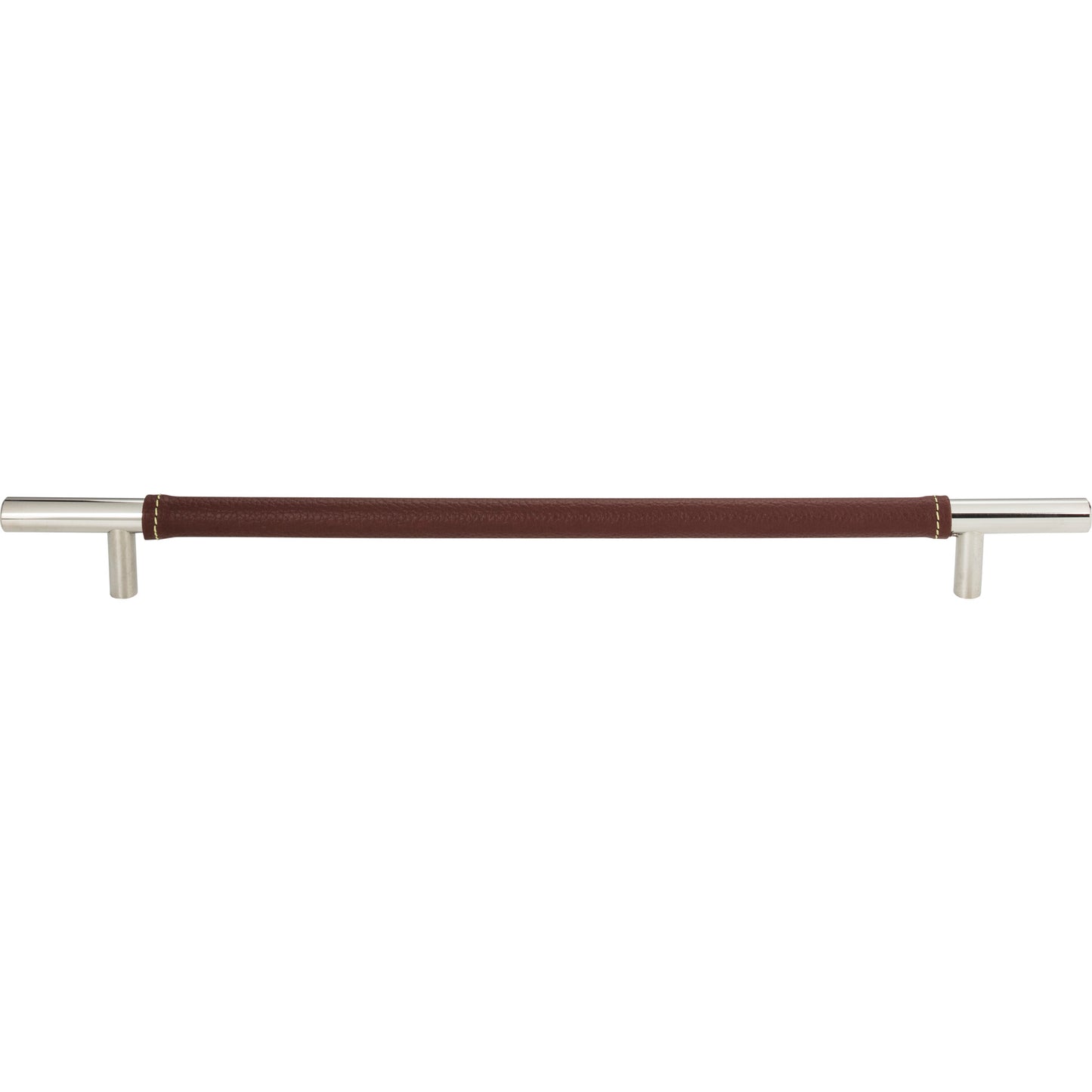 Atlas 282-OW Zanzibar Brown Leather Pull - 11 5/16 Inch Center-to-Center