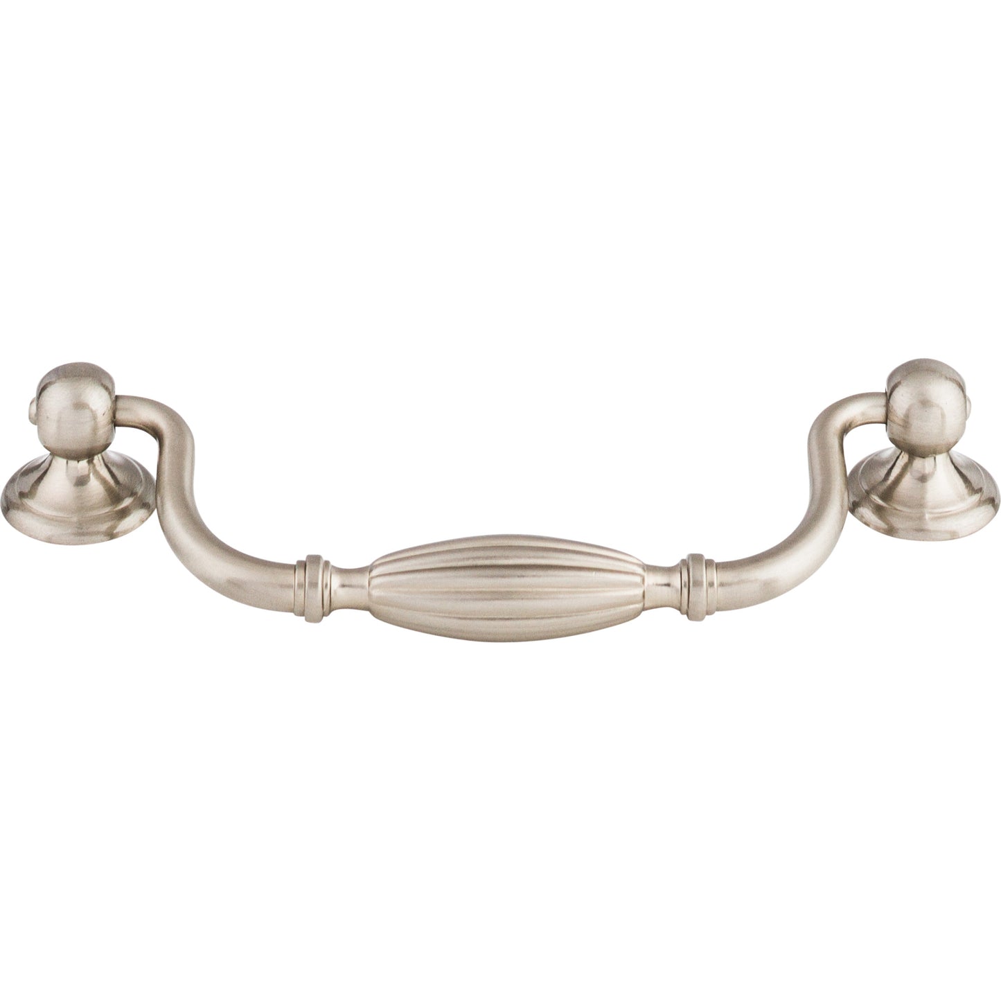 Top Knobs M1789 Tuscany Drop Pull 5 1/16 Inch (c-c) Brushed Satin Nickel