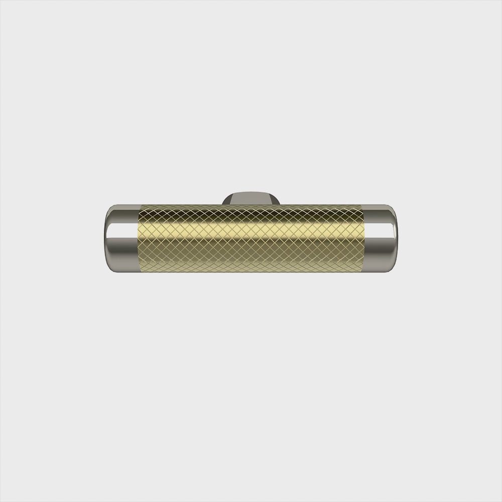 Polished Nickel and Golden Champagne