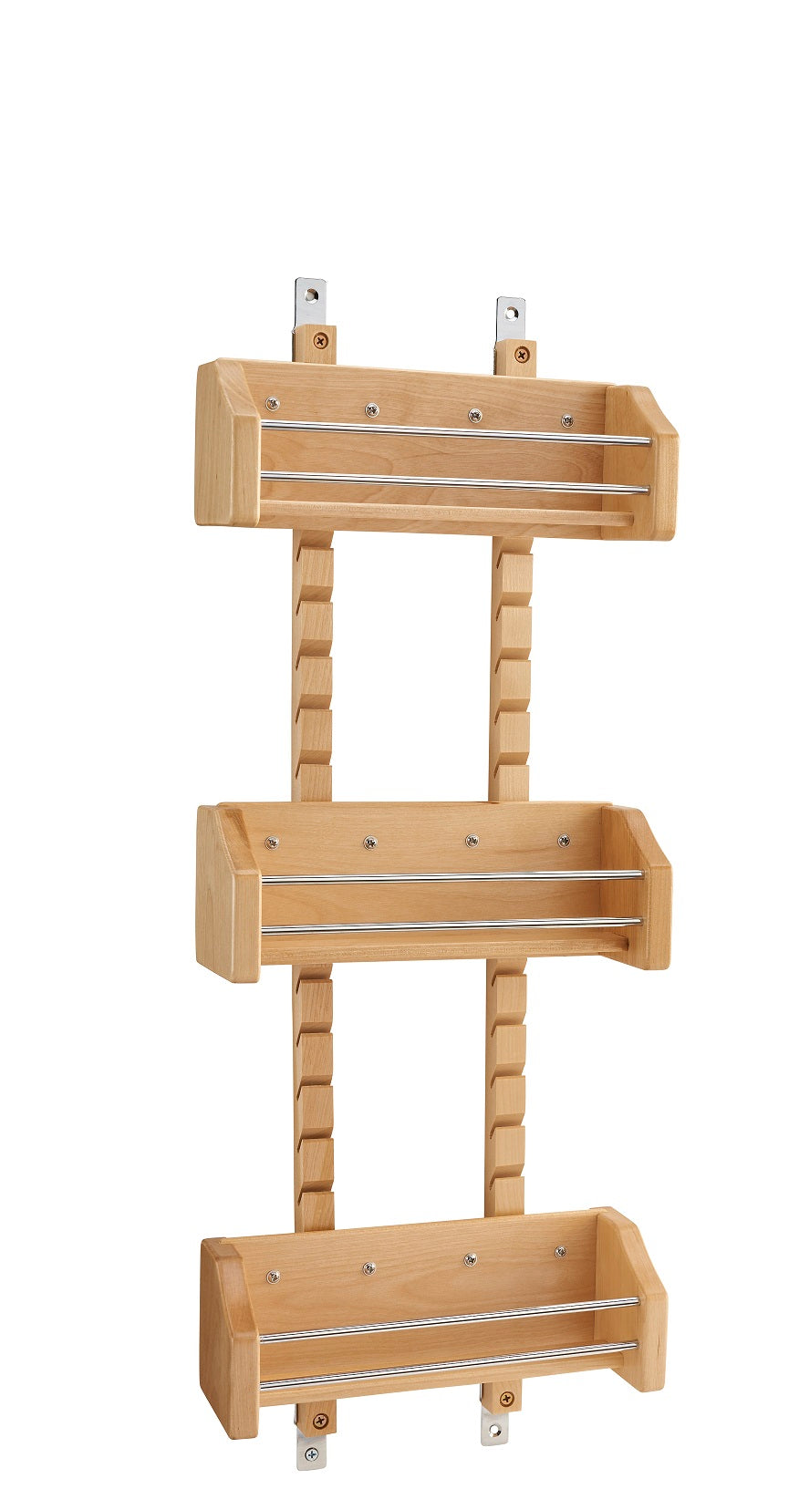 Rev-A-Shelf-Wood Wall Cabinet Adjustable Spice Rack- 4ASR-15