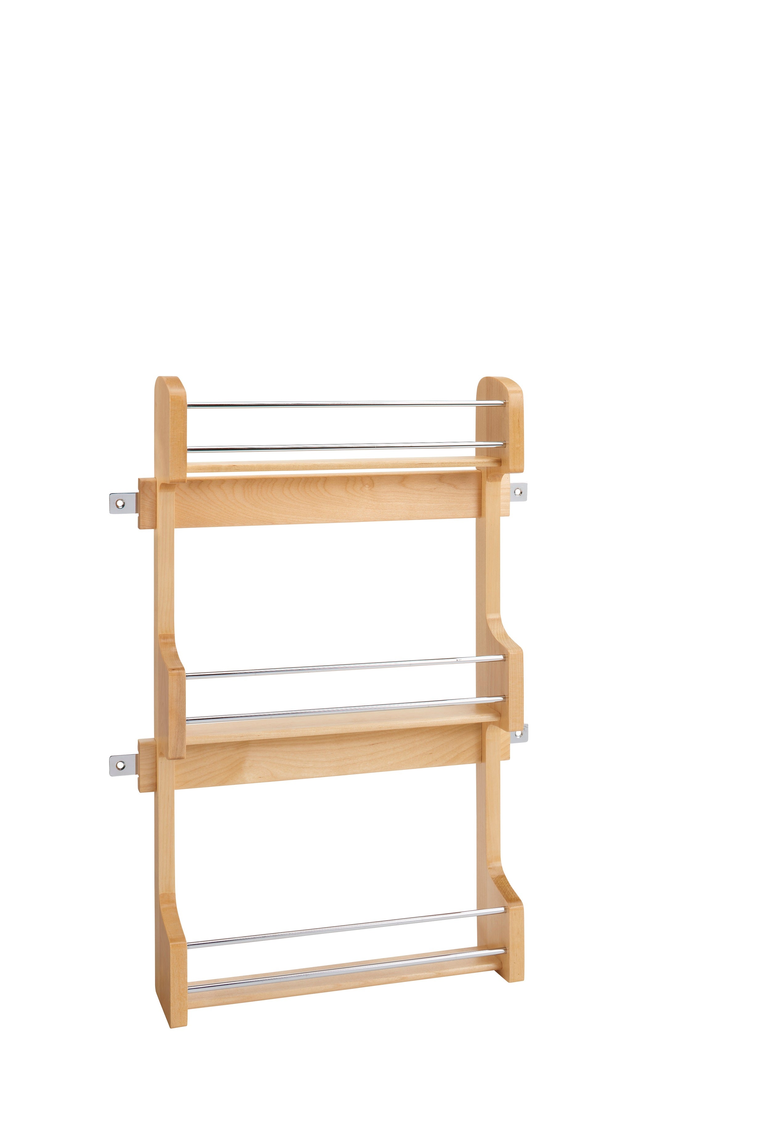 Rev A Shelf 18 in Cabinet Door mount Wood 3 Shelf Spice Rack 4SR 18 CabinetHardwareSpecialties