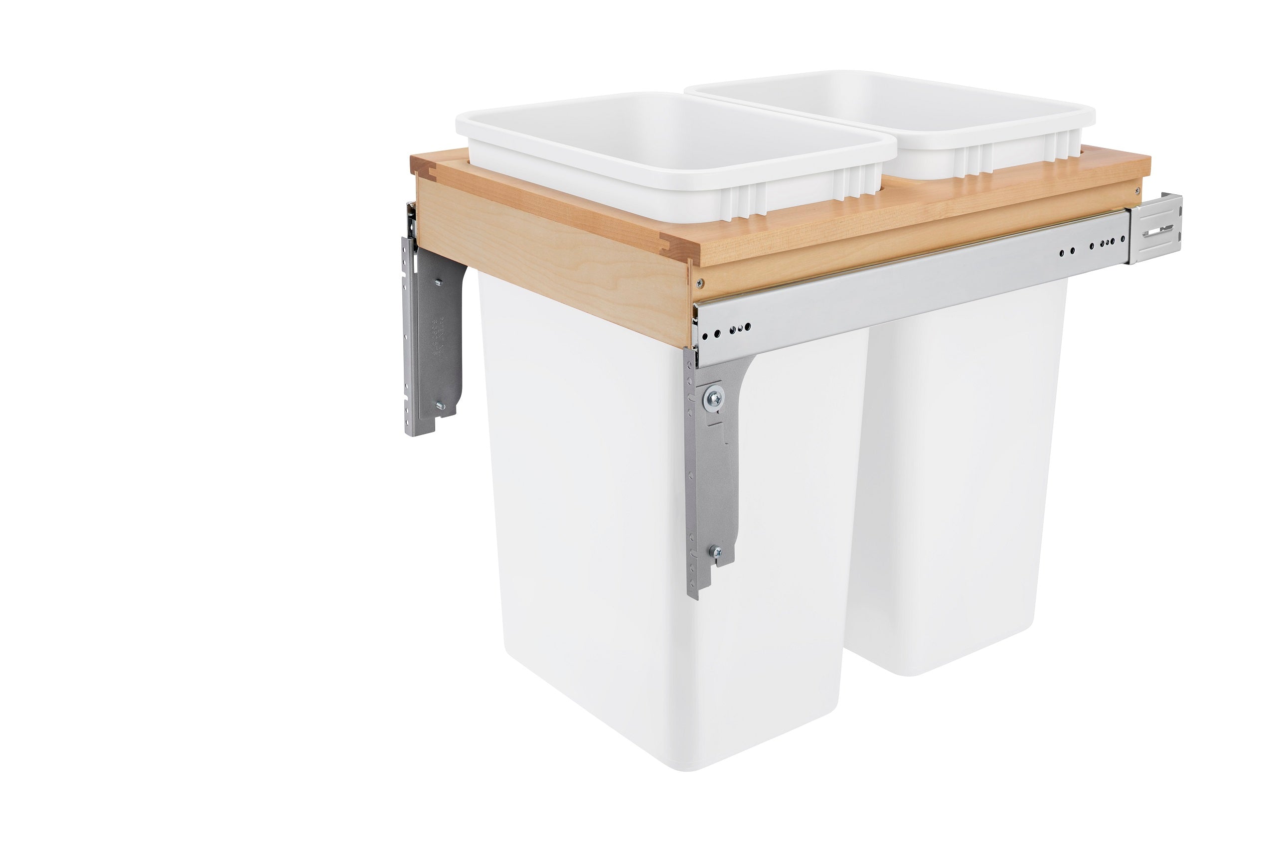 Rev-A-Shelf Double 50 Quart Top mount Waste Container (1-1/2" face frame) 4WCTM-2150DM-2