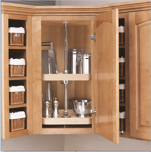 Rev-A-Shelf 20" Wood D Shape 2 Tray Set w/HDW 4WLS272-20-52