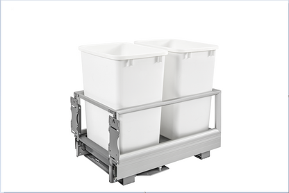 Rev-A-Shelf Double 35 Quart Pull-Out Waste Container w/Rev-A-Motion 5149-18DM-211