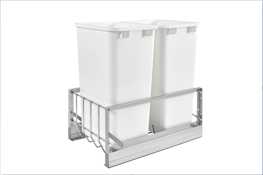 Rev-A-Shelf Double 50 Quart Pull-Out Waste Containers 5349-2150DM-2