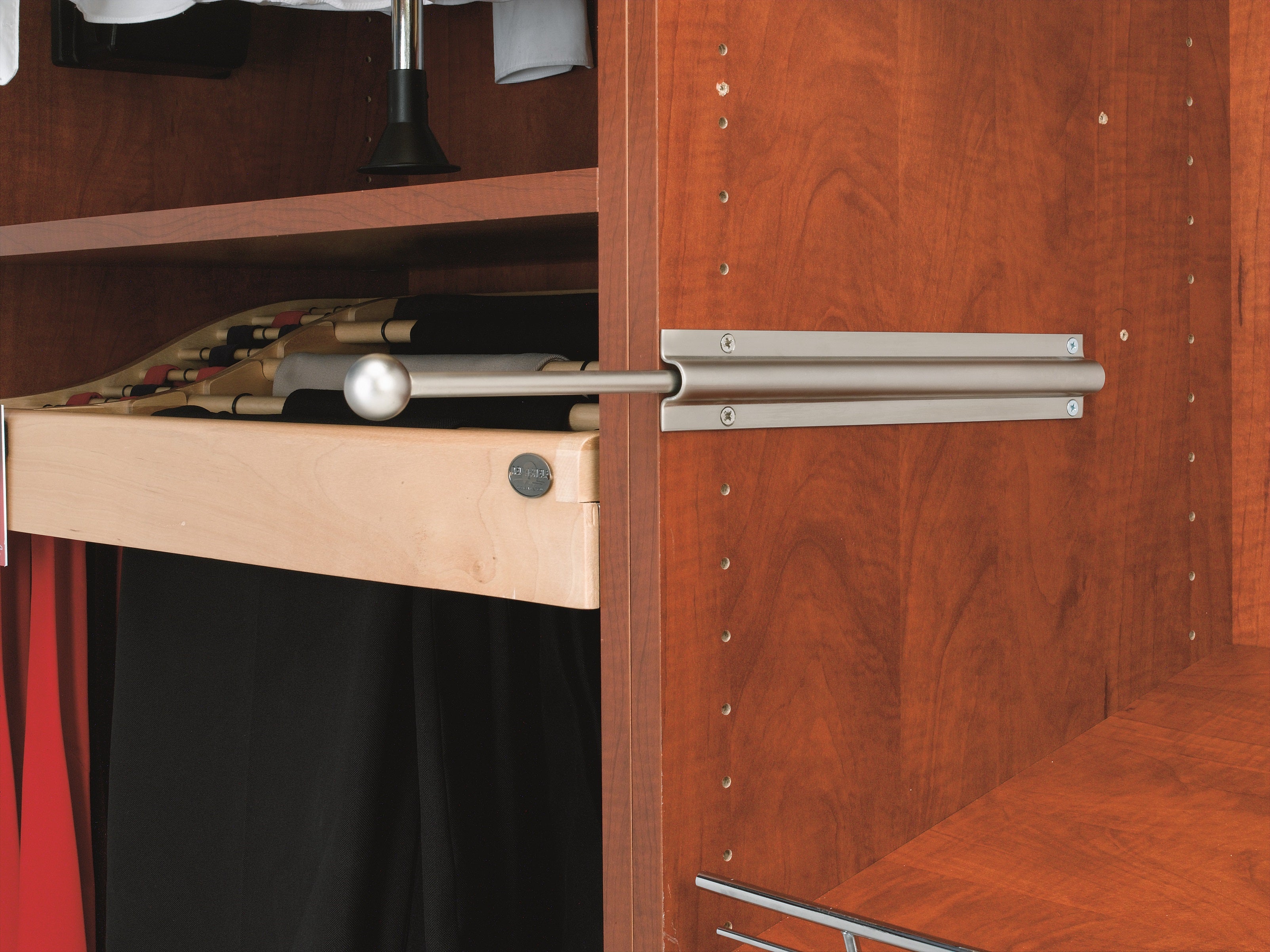 Rev-A-Shelf 12" Satin Nickel Standard Valet Rod CVL-12-SN