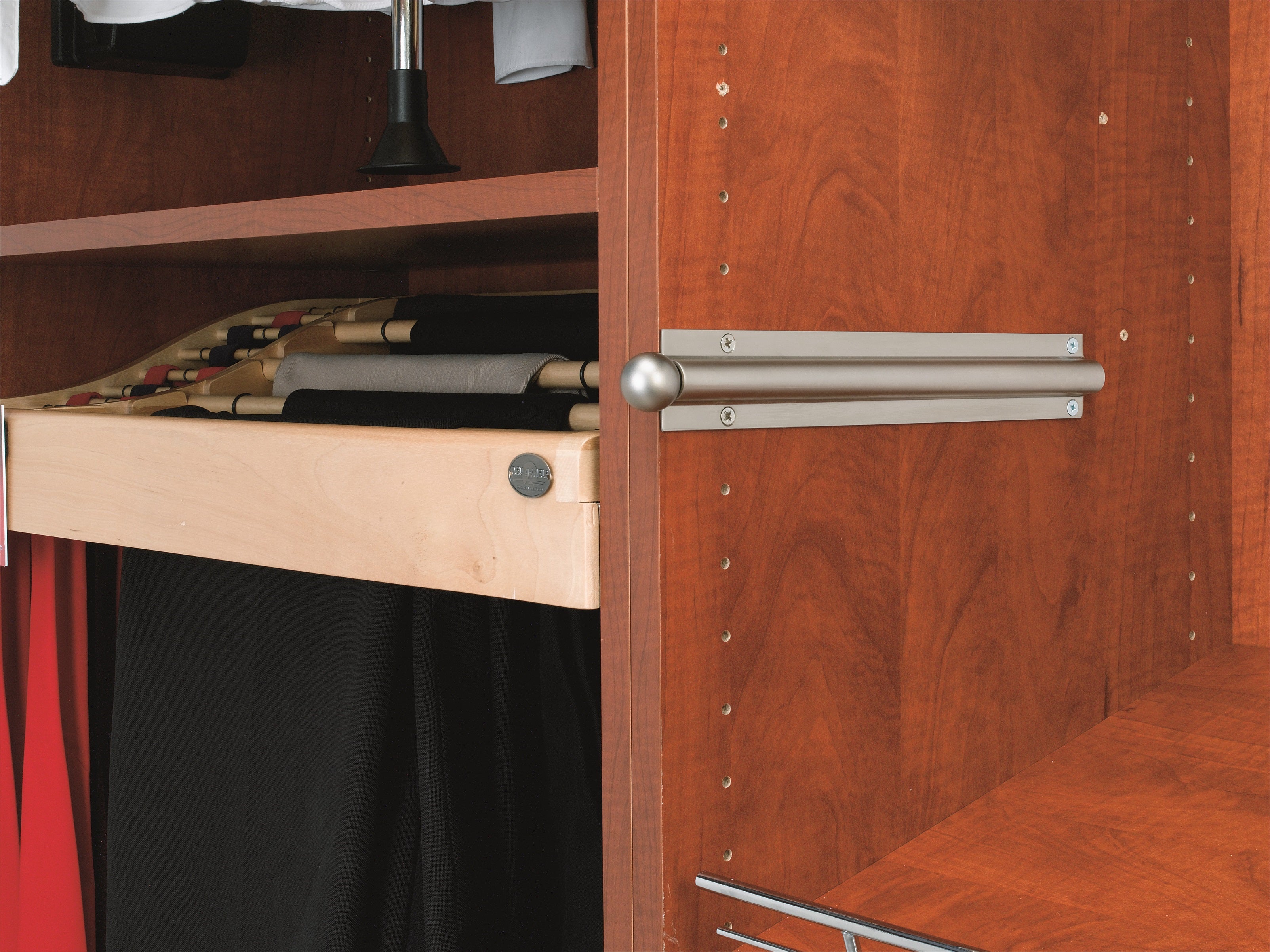 Rev-A-Shelf 12" Satin Nickel Standard Valet Rod CVL-12-SN