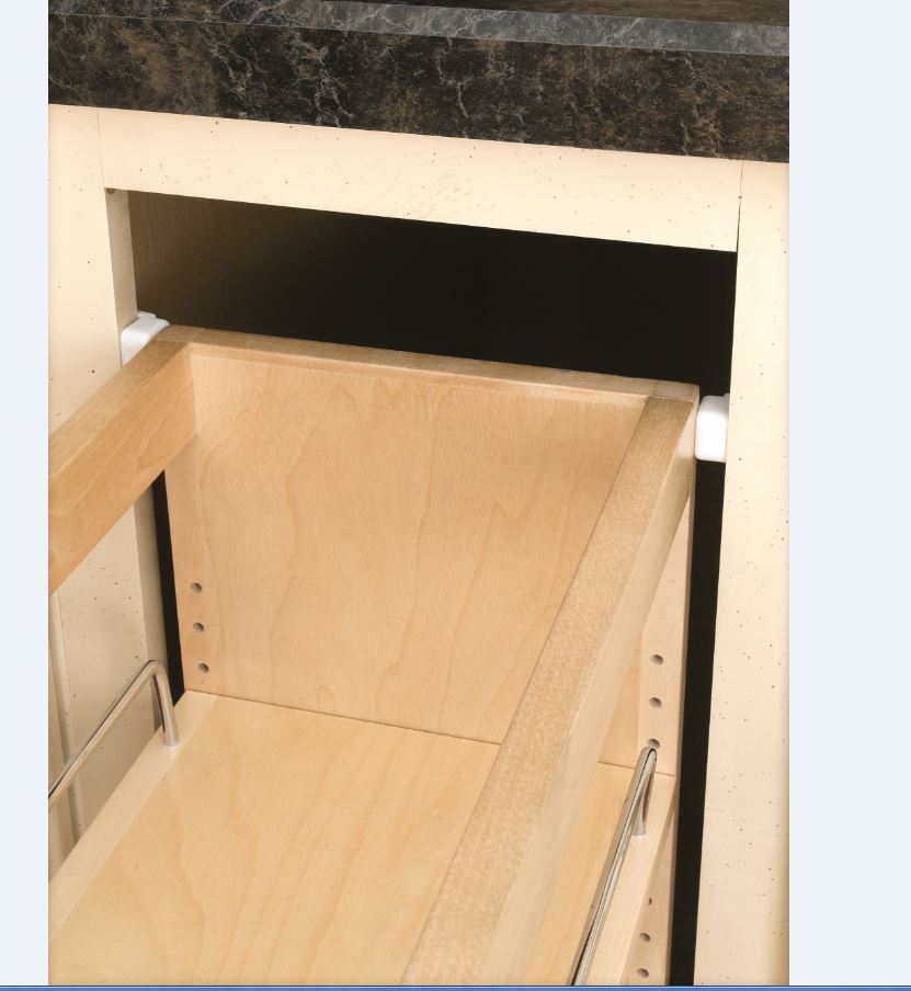 Rev-A-Shelf 448UT-BCSC-5C 5" Base Cabinet Organizer w/ 3 Utensil Bins
