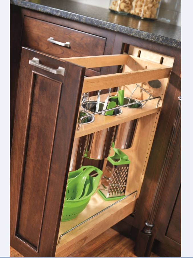 Rev-A-Shelf 448KB Series Pull-Out Knife and Utensil Base Cabinet