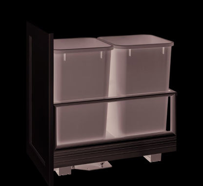 Rev-A-Shelf Double 27 Quart Pull-Out Waste Container w/Rev-A-Motion 5149-1527DM-217