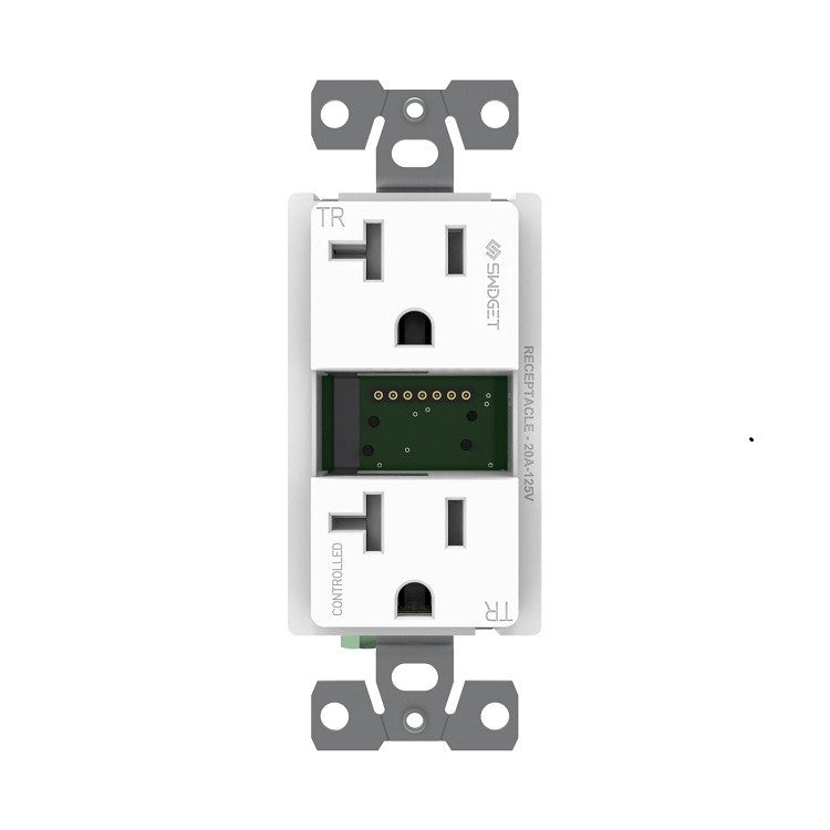 Tresco Swidget 120VAC 20A Outlet W/O Insert White L-R1020SWA-1