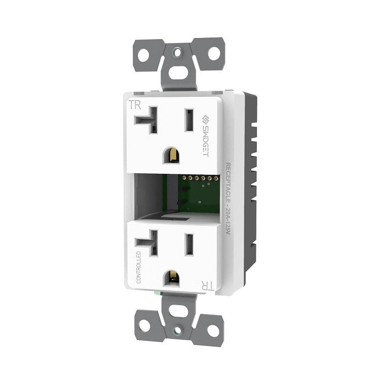 Tresco Swidget 120VAC 20A Outlet W/O Insert White L-R1020SWA-1