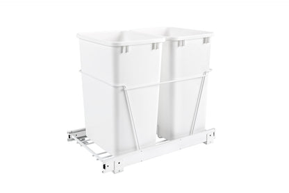 Rev-A-Shelf Double 35 Quart Pull-Out Waste Containers RV-18PB-2 S