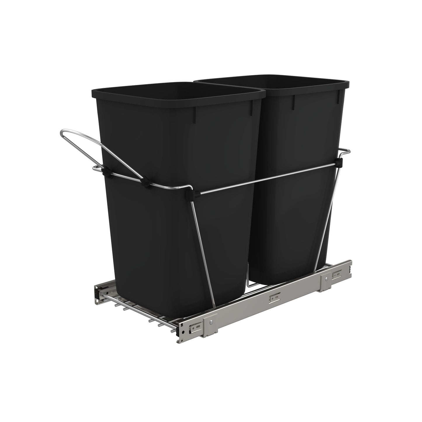 Rev-A-Shelf / RV-15KD-18C S / Chrome Steel Pullout Waste/Trash Containers