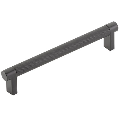 Emtek 84055 RECUS19 Select Rectangular Knurled 6" Cabinet Pull