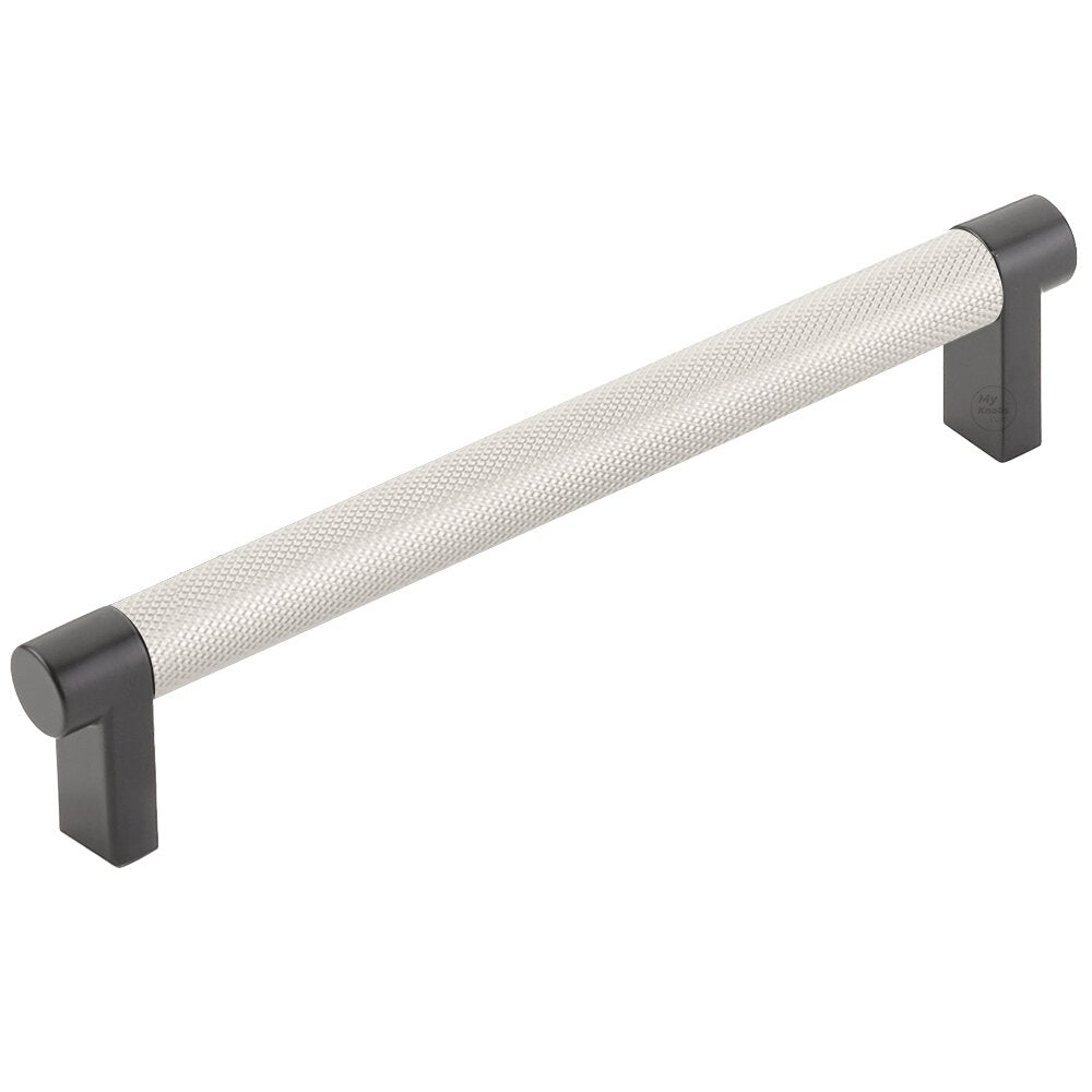 Emtek 84055 RECUS19 Select Rectangular Knurled 6" Cabinet Pull
