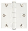 Emtek 91013 Steel Plain Bearing Hinge, 3.5" x 3.5", with Square Corners - Sold in Pairs