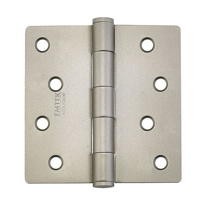 Emtek 91024 Steel Plain Bearing Hinge, 4" x 4", with 1/4" Radius Corners - Sold in Pairs