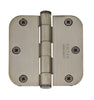 Emtek 91023 Steel Plain Bearing Hinge, 3.5" x 3.5", with 1/4" Radius Corners - Sold in Pairs