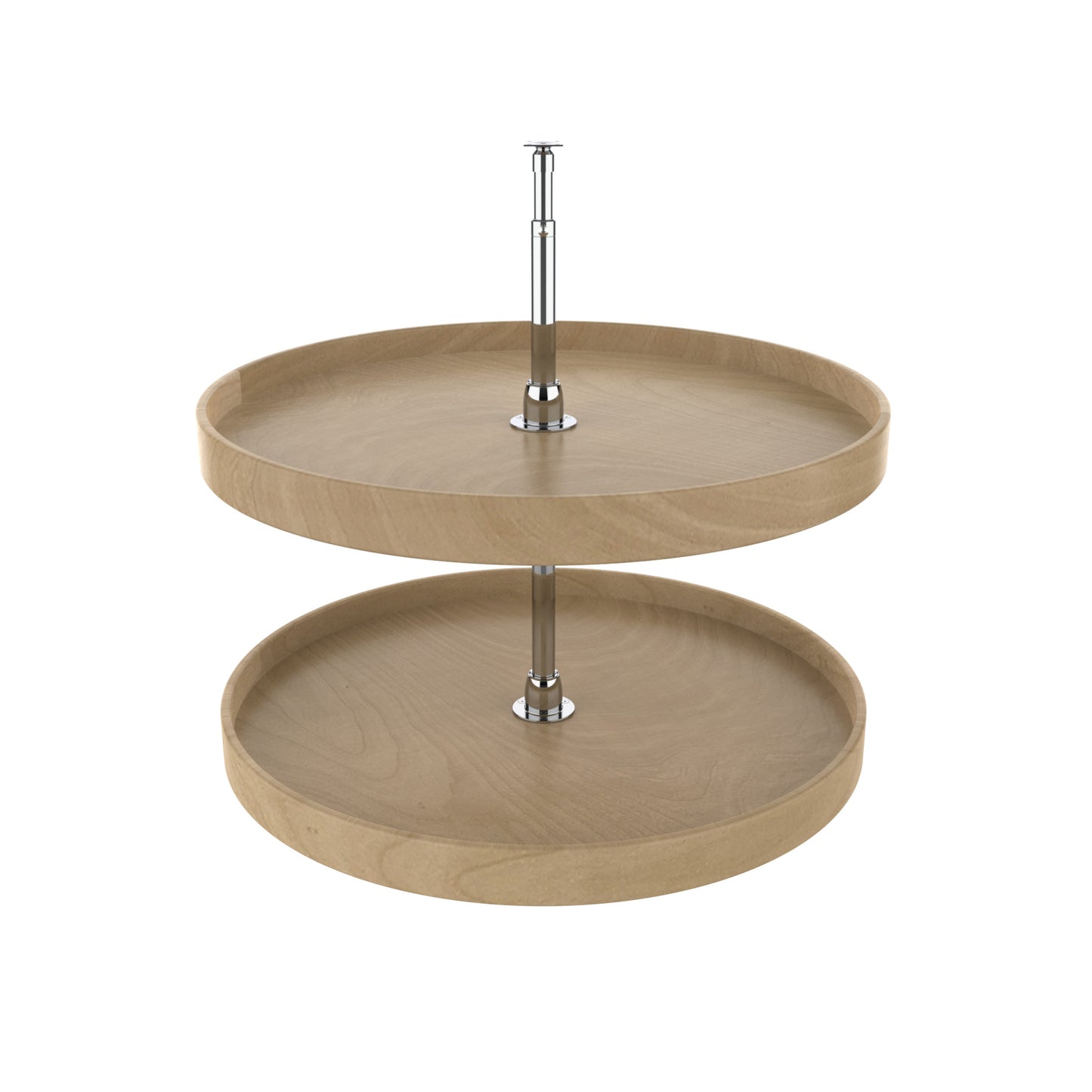 Rev-A-Shelf / LD-4NW-072-28-1 / Natural Wood Full-Circle 2-Shelf Lazy Susans for Corner Base Cabinets