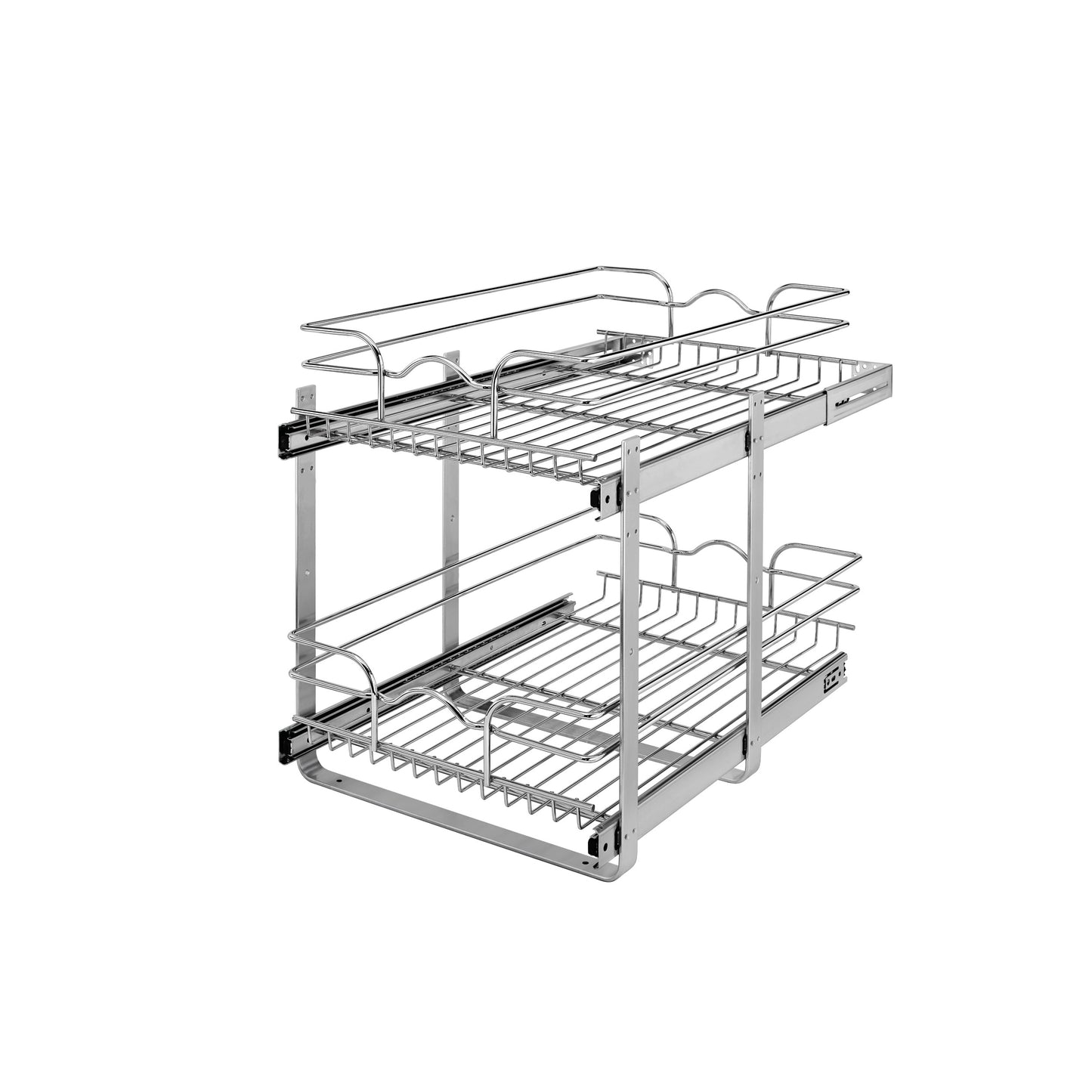 Rev-A-Shelf / 5WB2-1522CR-1 / Two-Tier Bottom Mount Pullout Steel Wire Organizer