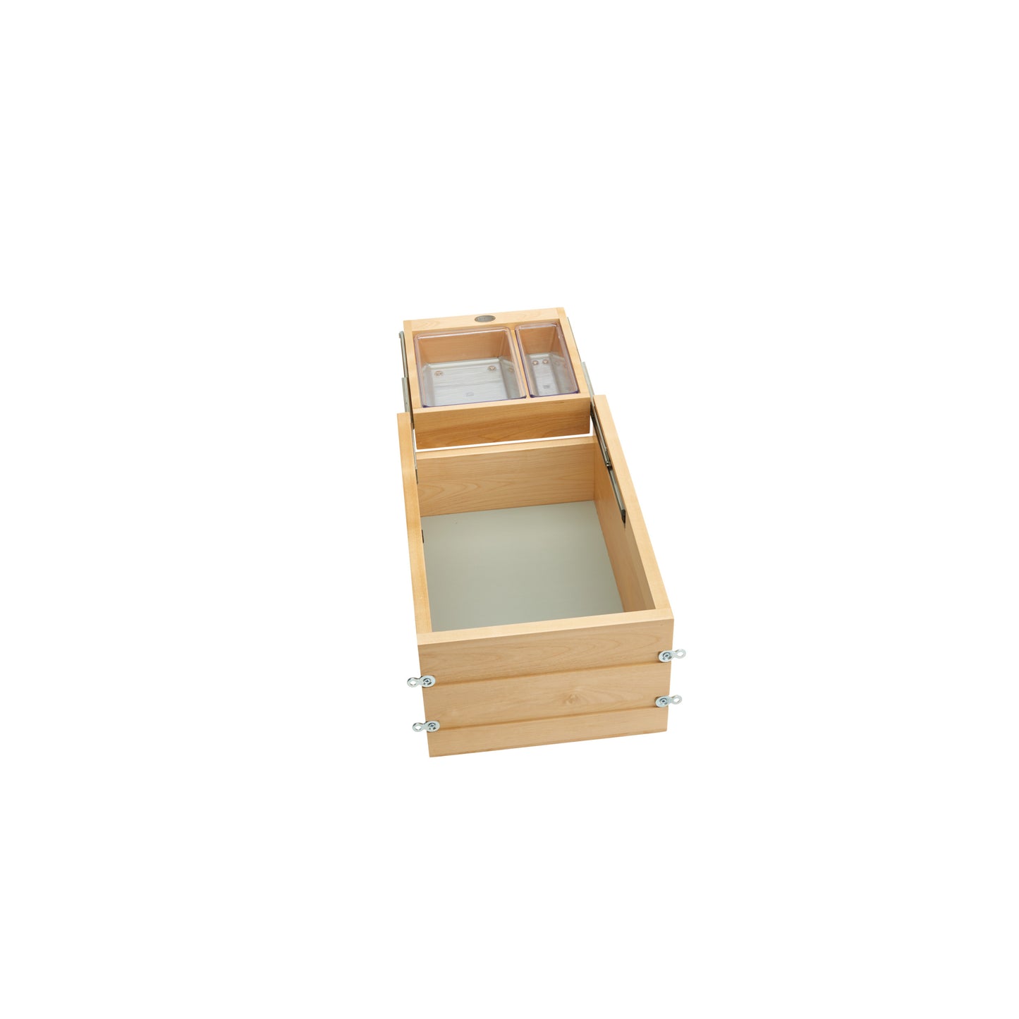 Rev-A-Shelf / 4VDOHT-343FLSC-1 / Wood Vanity Cabinet Replacement Half Tier Drawer System w/Soft Close