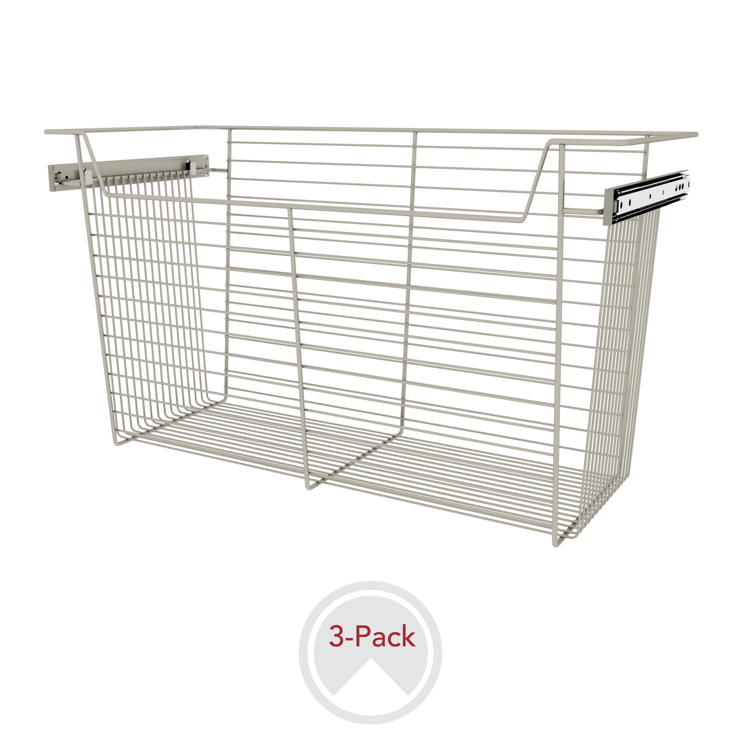 Sidelines / CBSL-301417SN-3 / 30" W Closet Baskets for Custom Closet Systems (3-Pack)