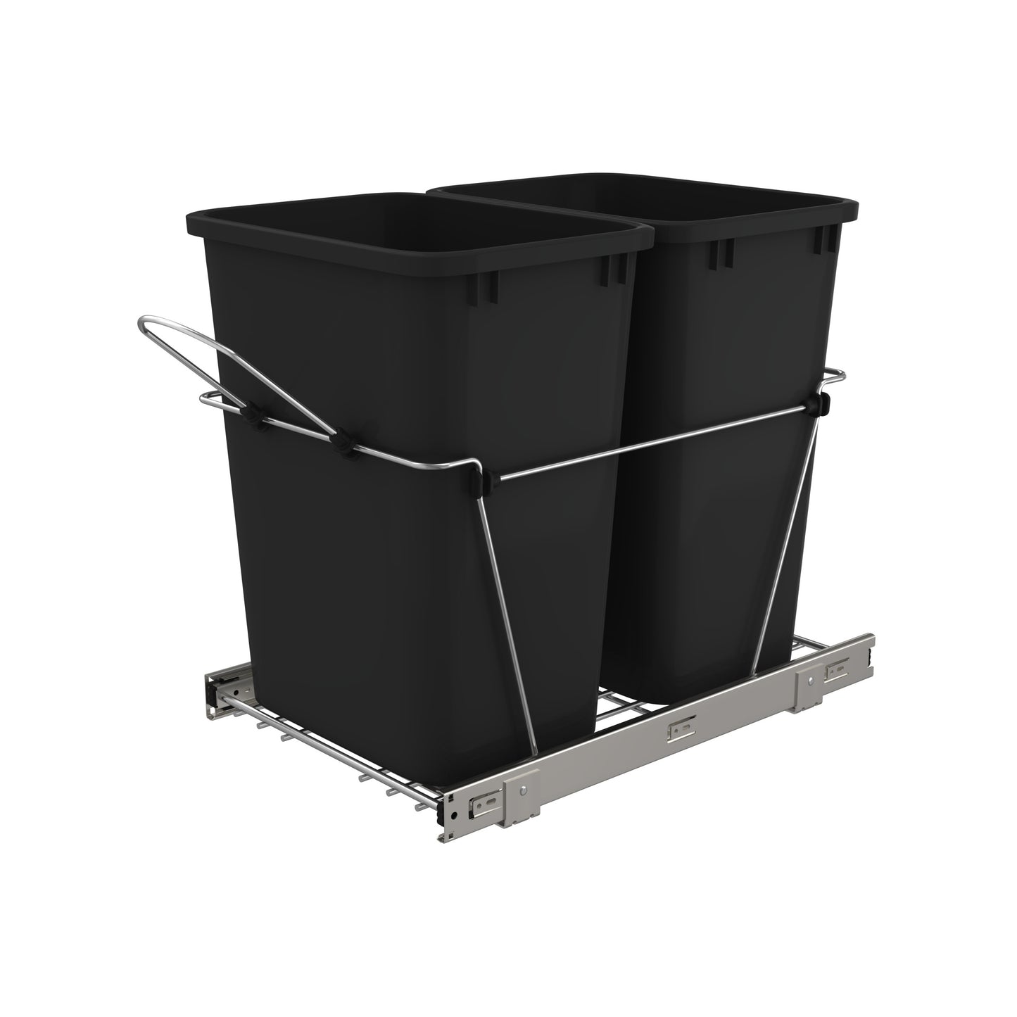 Rev-A-Shelf / RV-18KD-18C S / Chrome Steel Pullout Waste/Trash Containers
