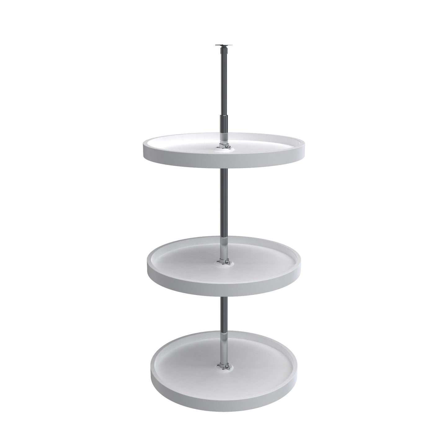 Rev-A-Shelf / 6013-20-11-526 / Polymer Full-Circle 3-Shelf Lazy Susans w/Dependent Hardware for 38" H Corner Wall Cabinets