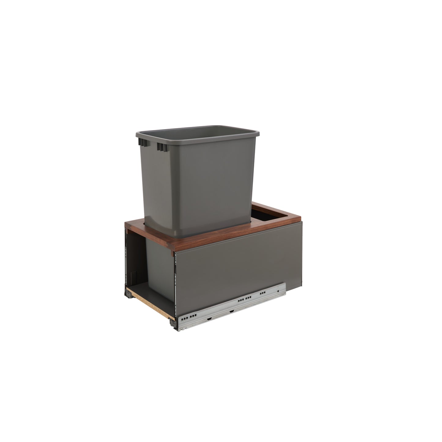 Rev-A-Shelf / 5LB-1550OGWN-113 / Legrabox Pullout Waste/Trash Container for Full-Height Cabinets w/ Soft-Close