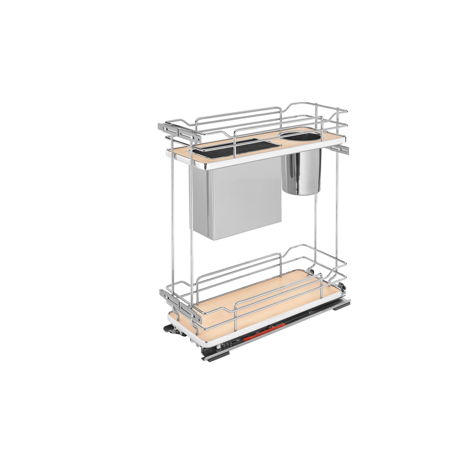 Rev-A-Shelf / 5322KB-BCSC-9-MP / Two-Tier Knife Block Pullout Organizers w/ Soft-Close